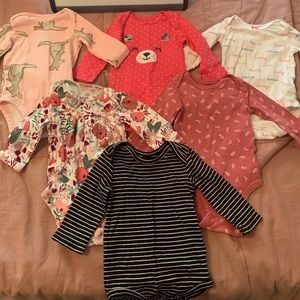 Carters 3 month long sleeve onesie bundle